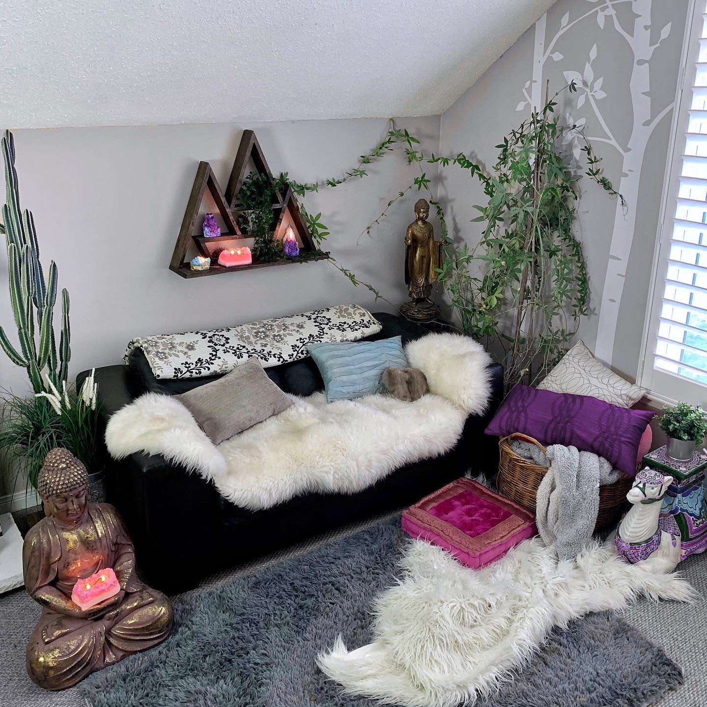 bedroom meditation corner