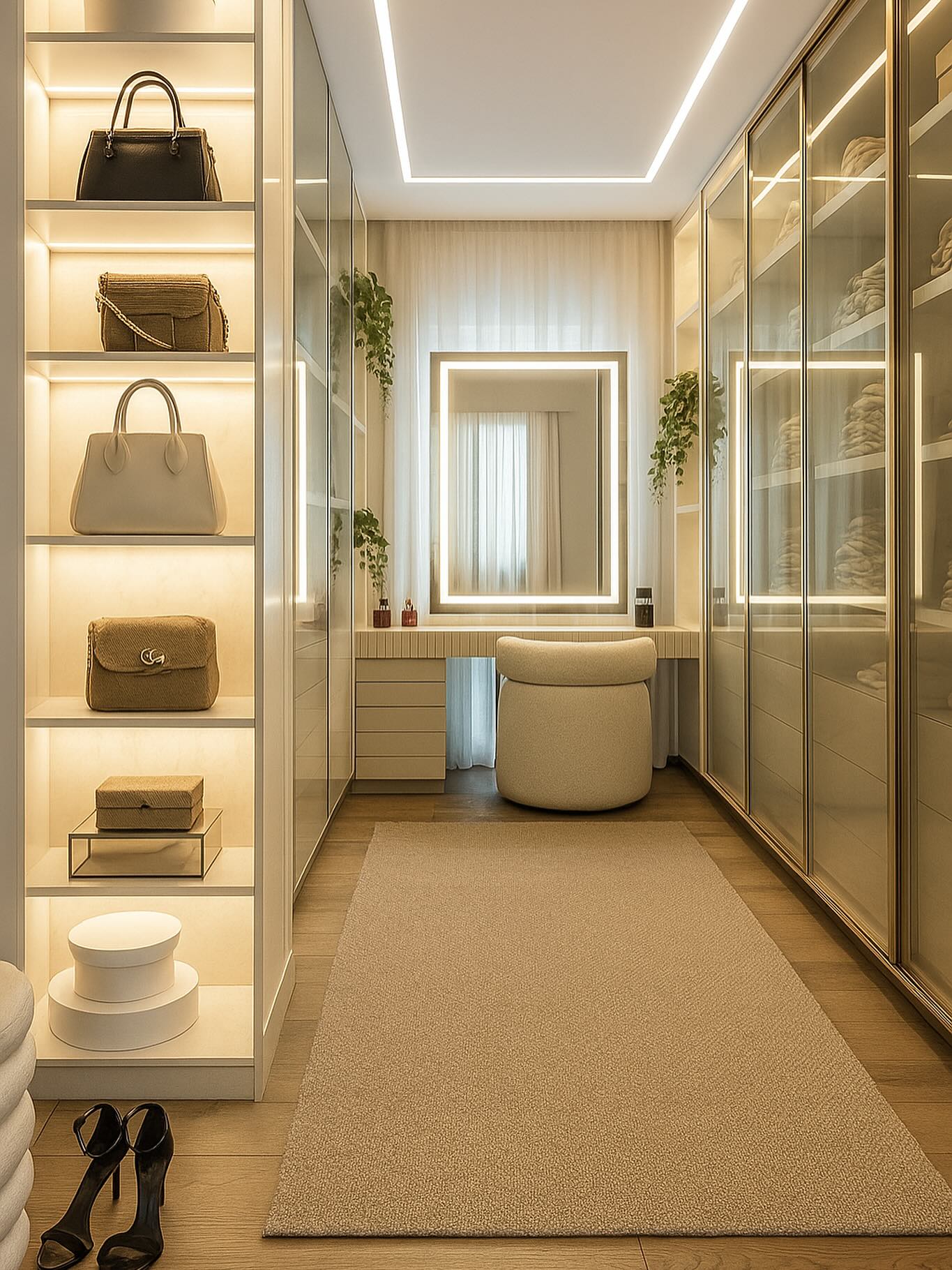 bedroom closet layout