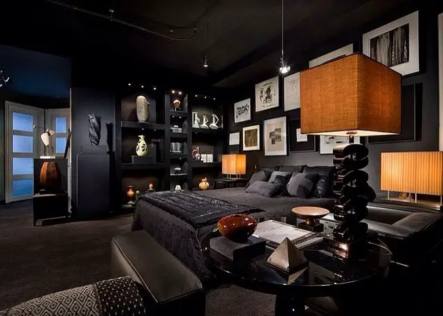 bachelor pad bedroom