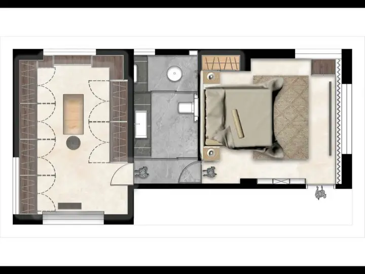 bedroom closet layout