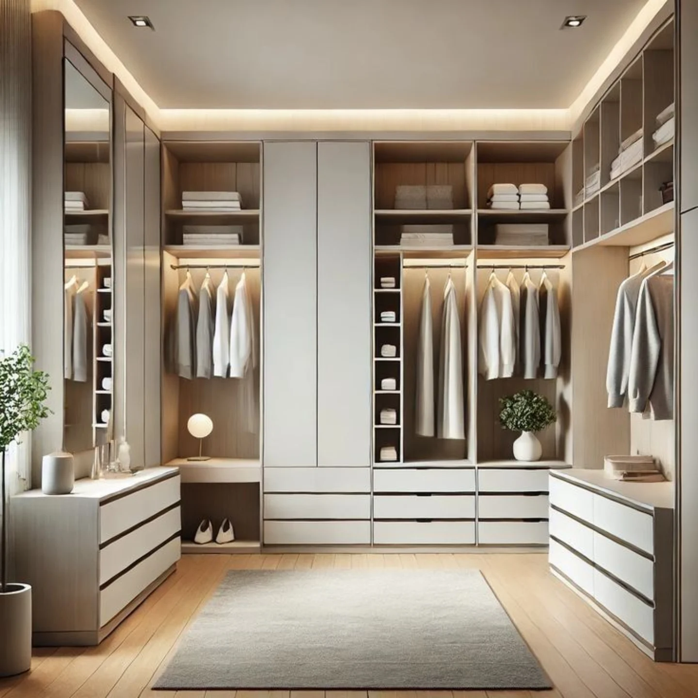 bedroom closet layout