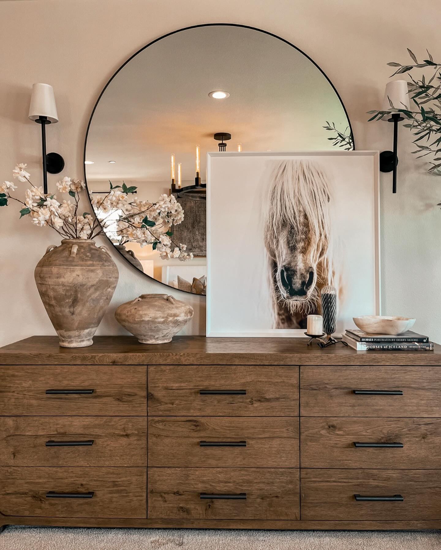 28 Bedroom Dresser Styling Ideas To Copy Now (With Photos For Every Look) 3 bedroom dresser styling