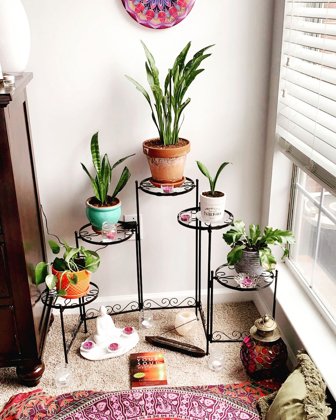 bedroom meditation corner