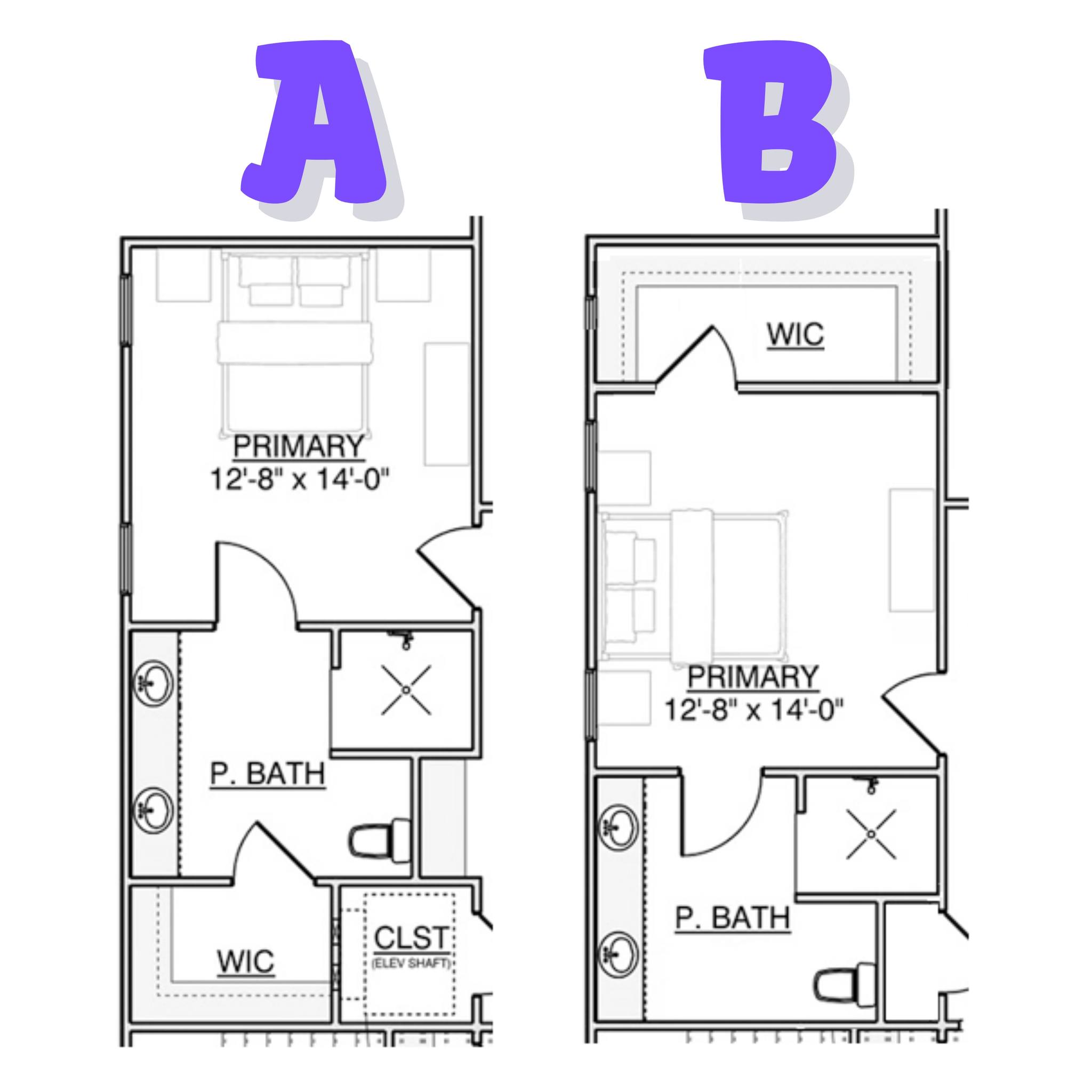 bedroom closet layout