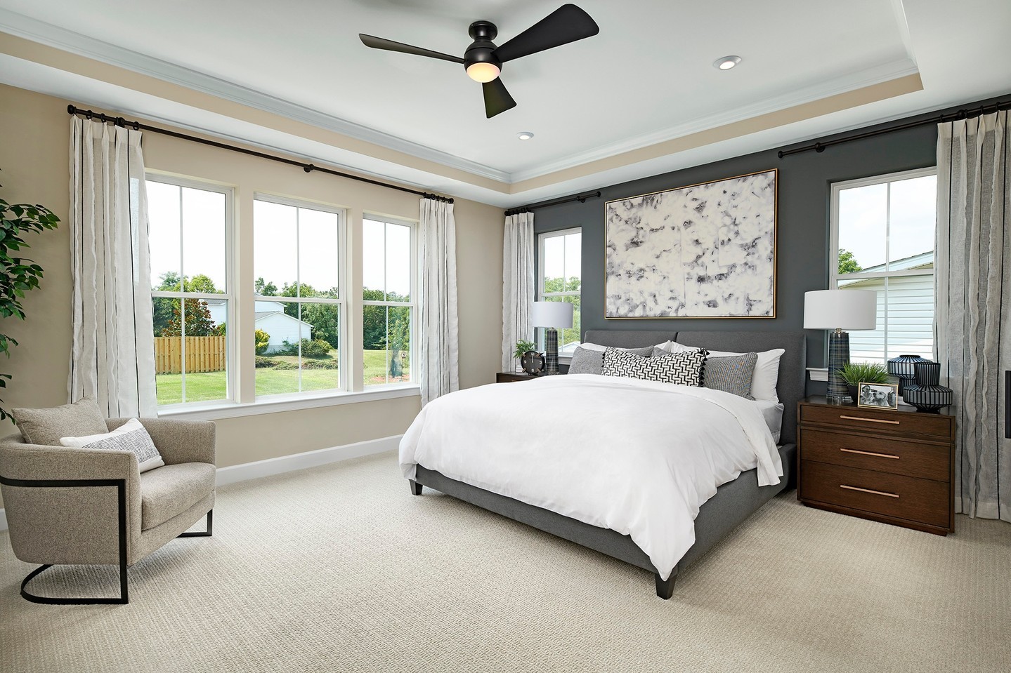 bedroom tray ceiling