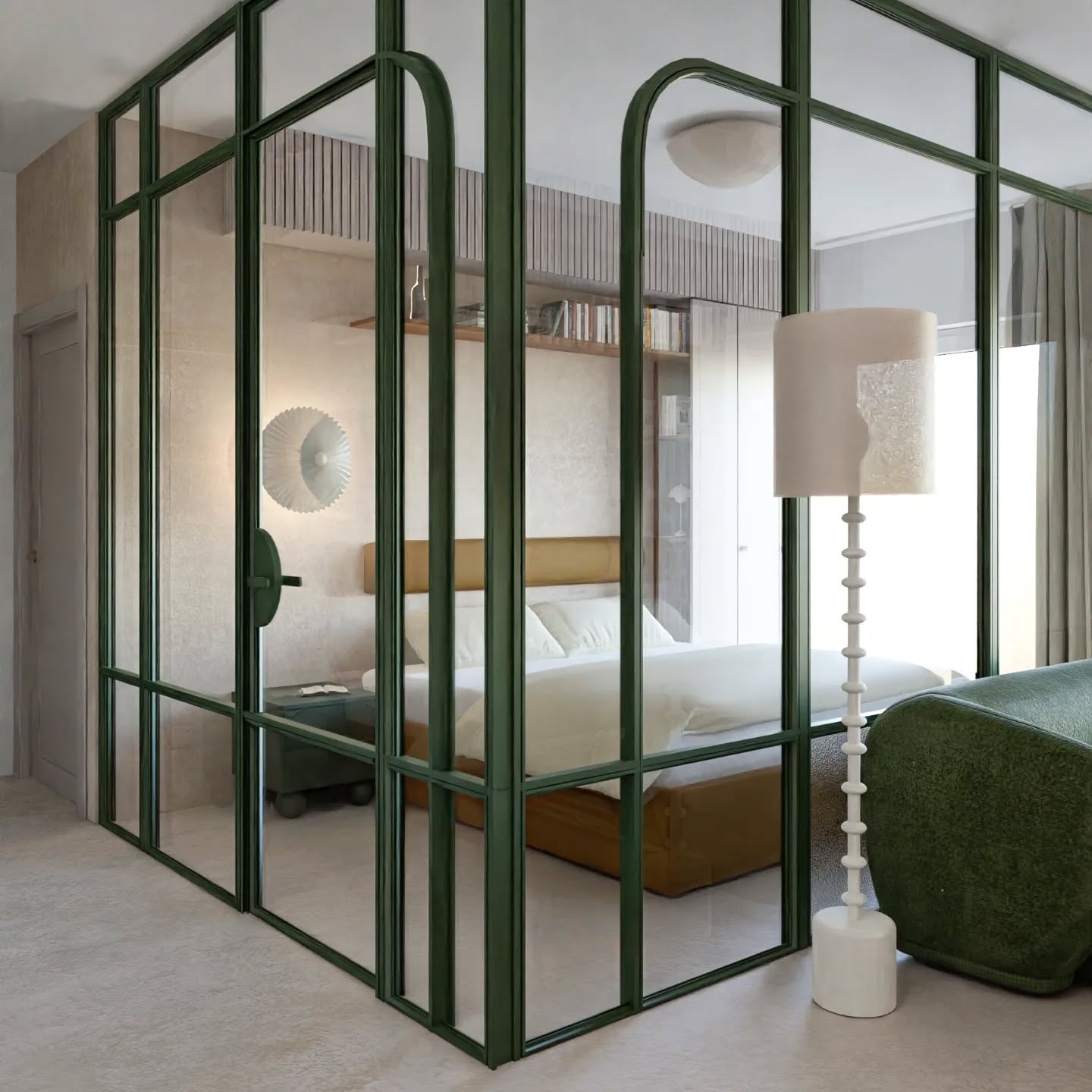 29 Stunning Bedroom Glass Wall Ideas To Transform Your Space (Photo Inspiration) 26 bedroom glass wall