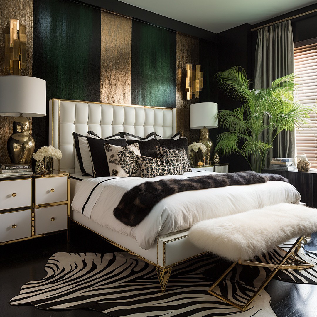 24 Gorgeous Art Deco Bedroom Ideas To Give Your Sleep Space Glam Makeover 1 art deco bedroom