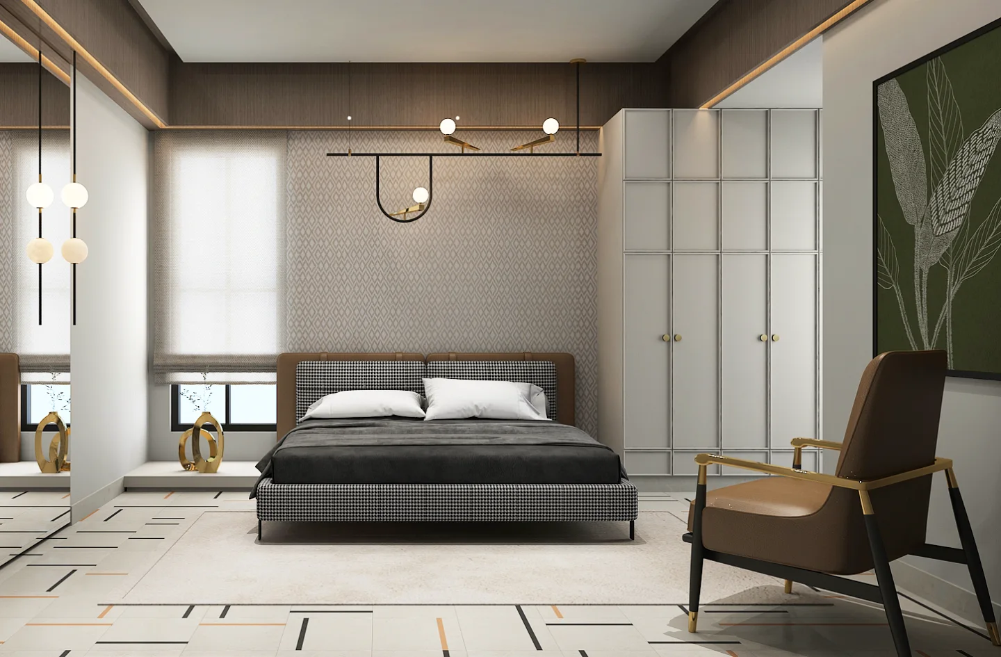 bachelor pad bedroom