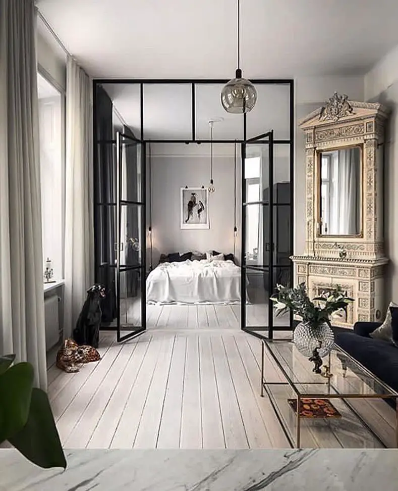 29 Stunning Bedroom Glass Wall Ideas To Transform Your Space (Photo Inspiration) 20 bedroom glass wall
