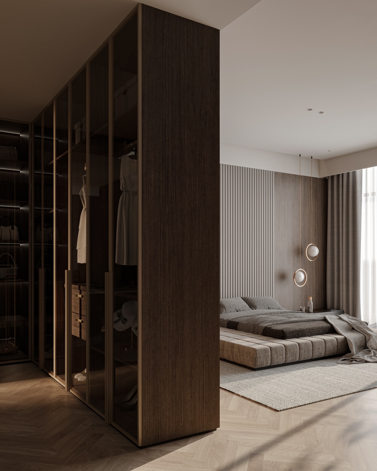 bedroom gallery wall layout