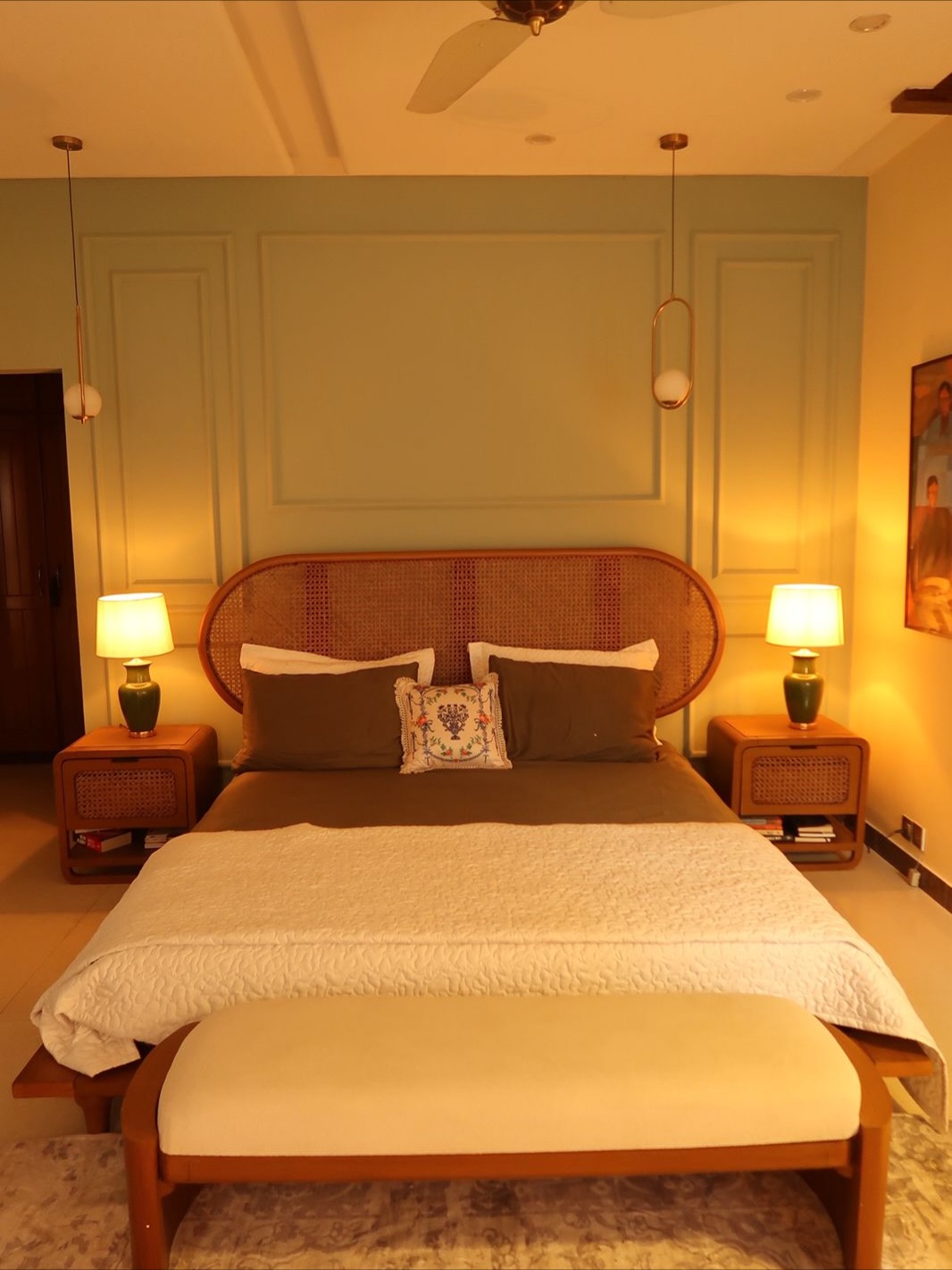 bedroom gallery wall layout