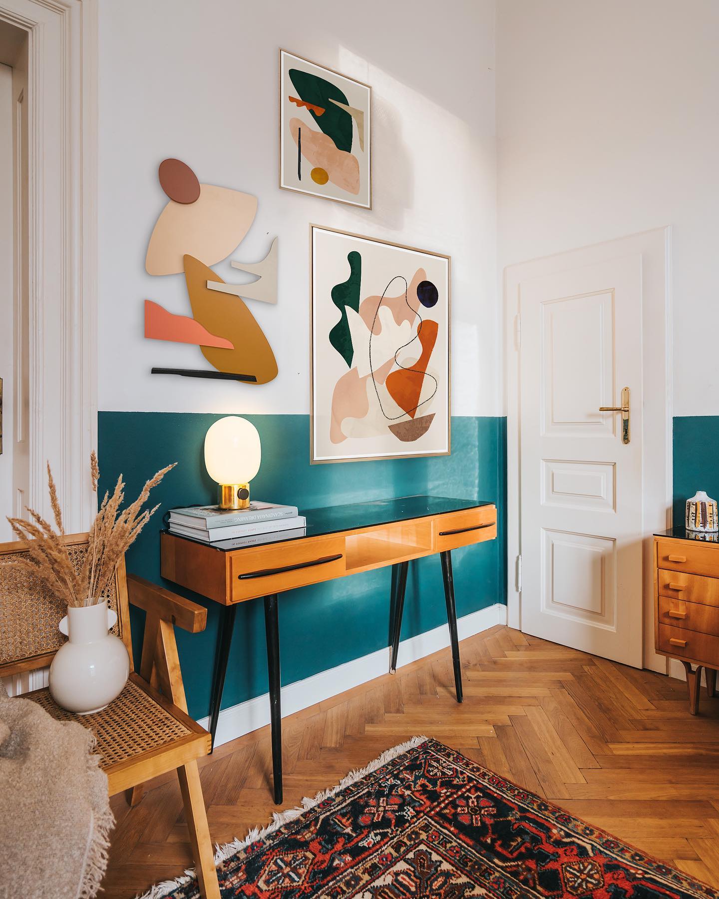 bedroom gallery wall