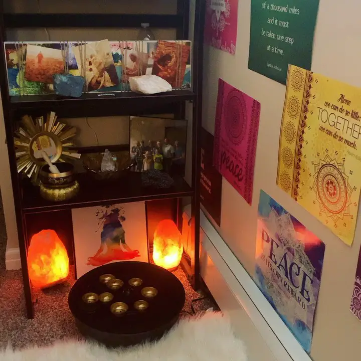 bedroom meditation corner