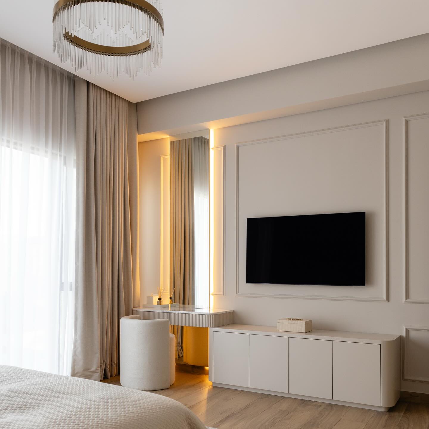 bedroom tv wall design