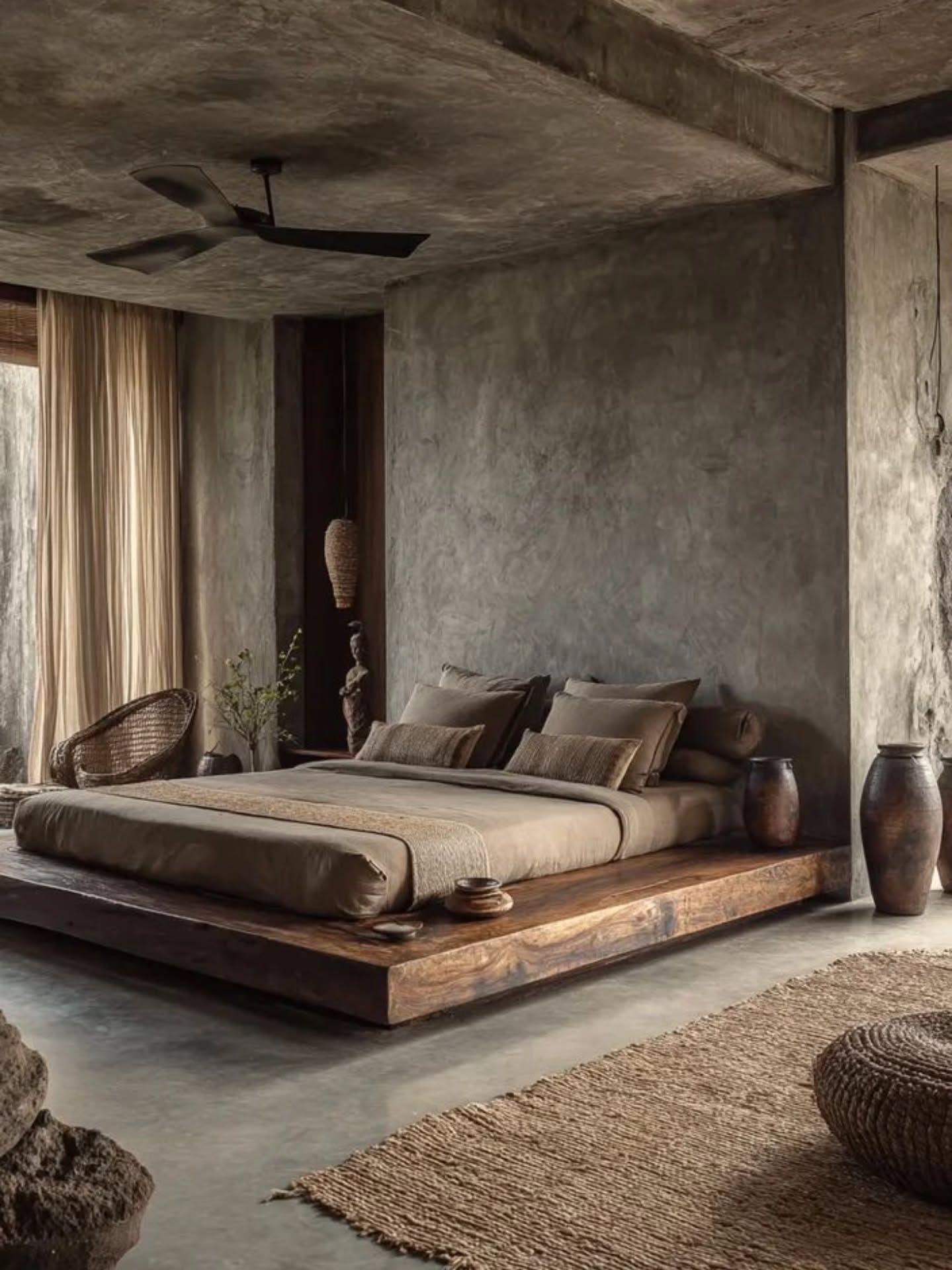 bedroom large windows