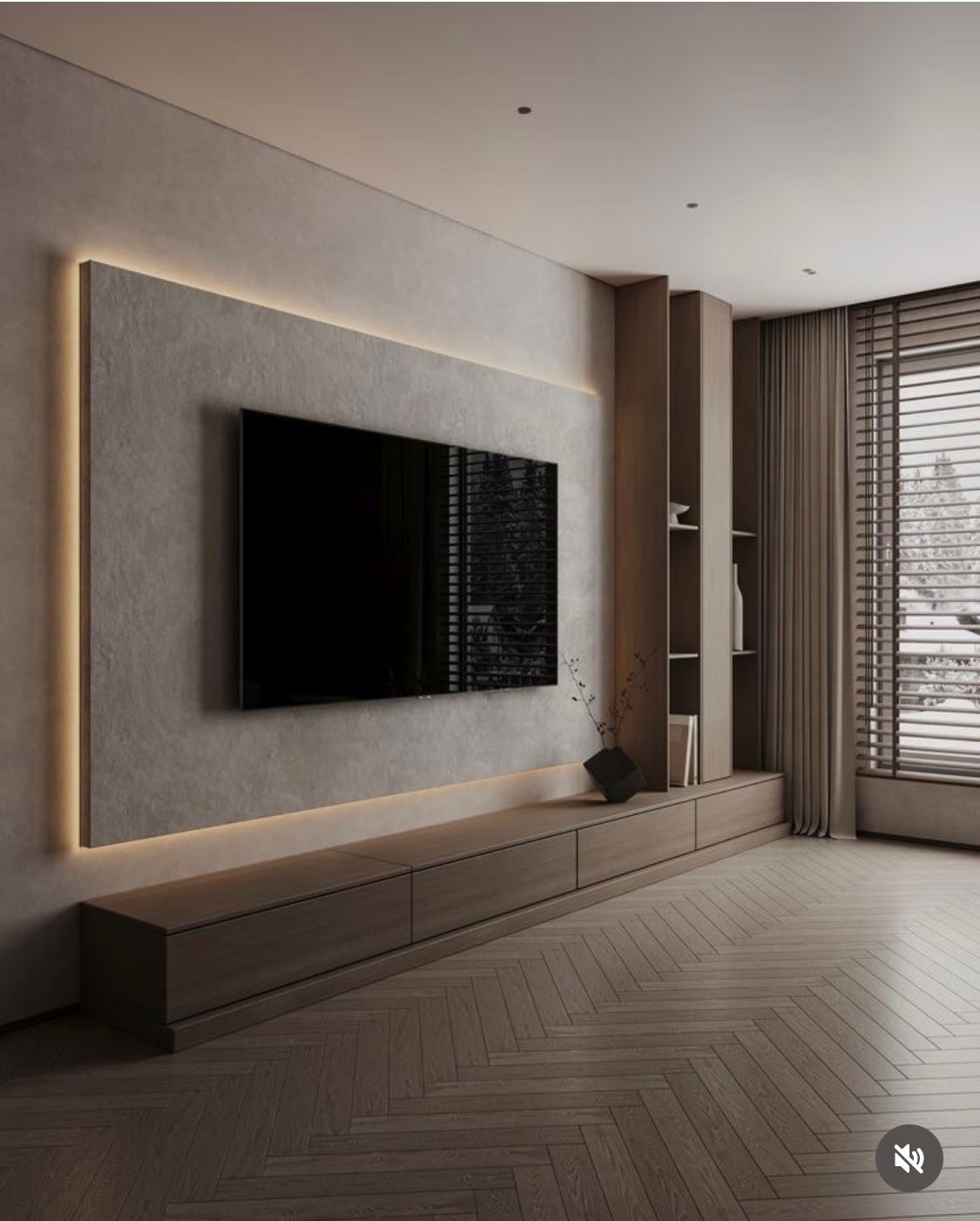 bedroom tv wall design