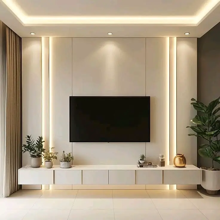 bedroom tv wall design