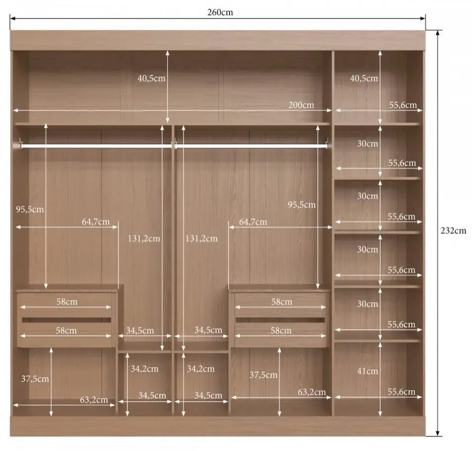 bedroom closet layout