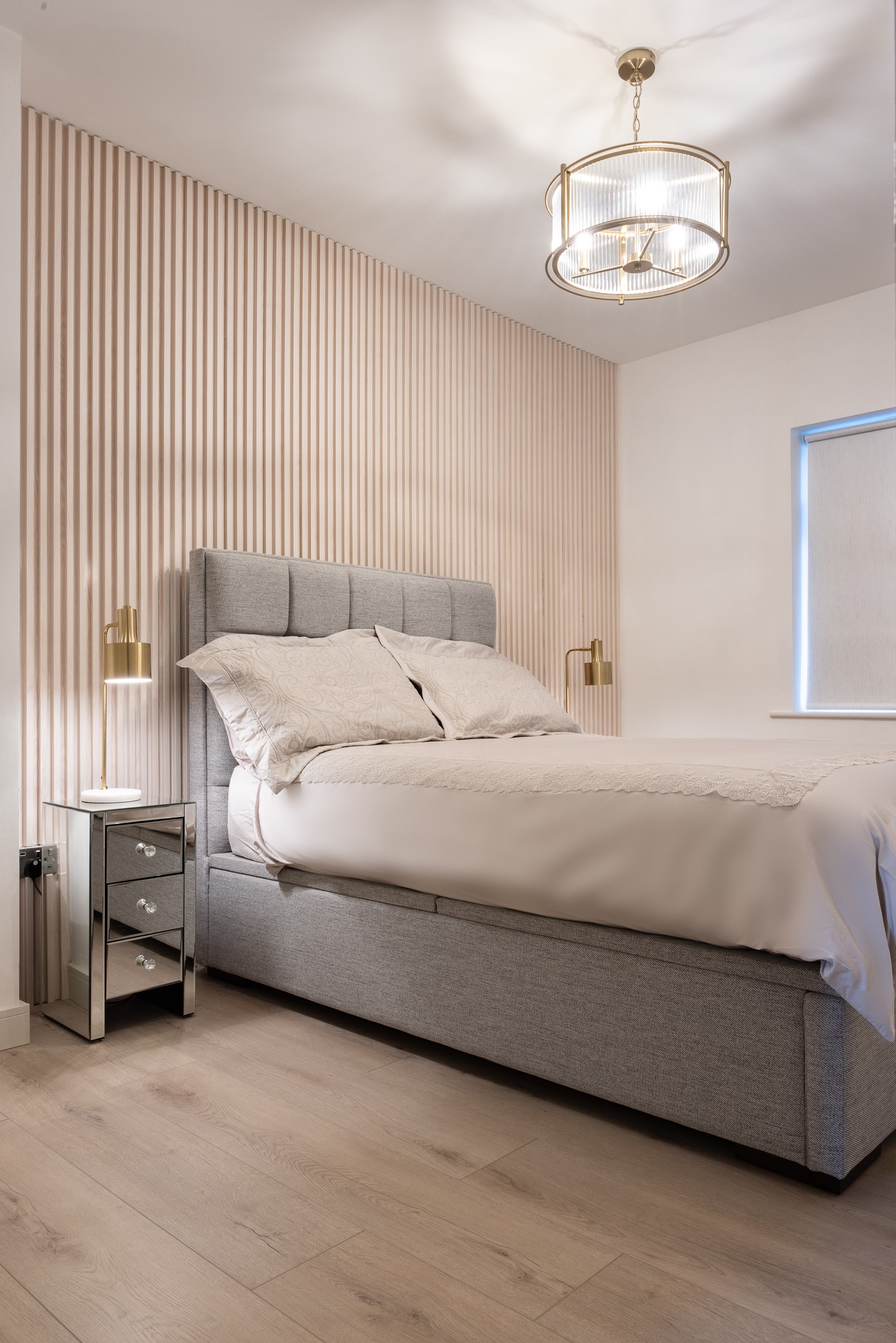 bedroom slat wall