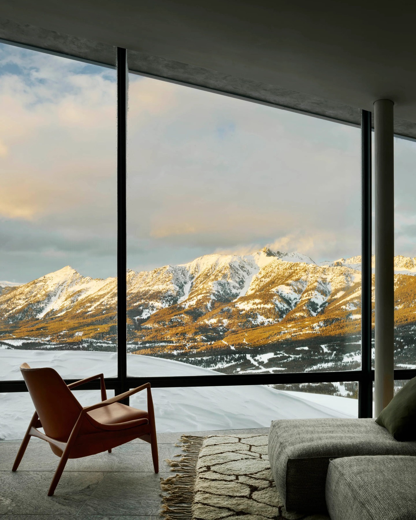 leather armchair living room