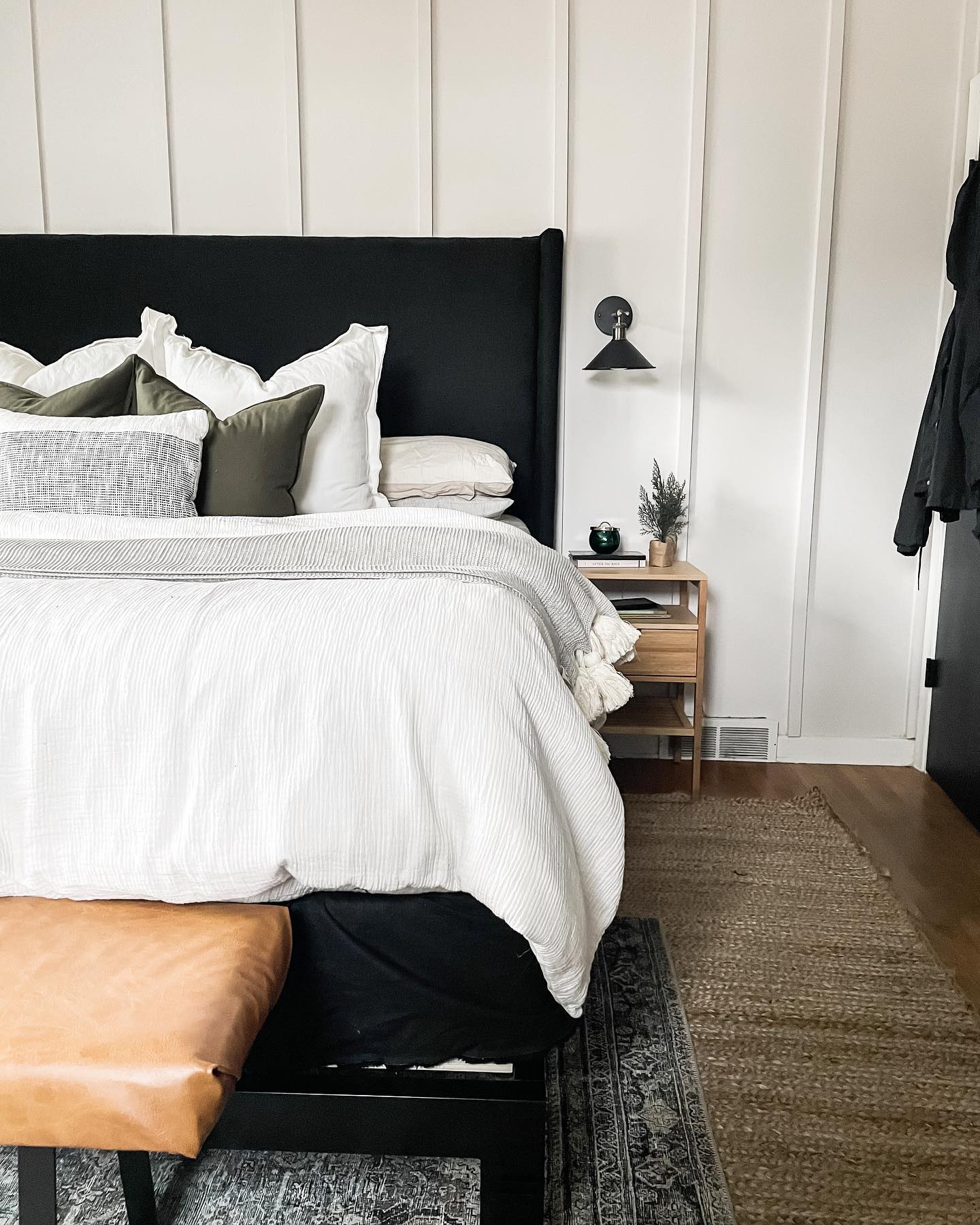 board and batten bedroom