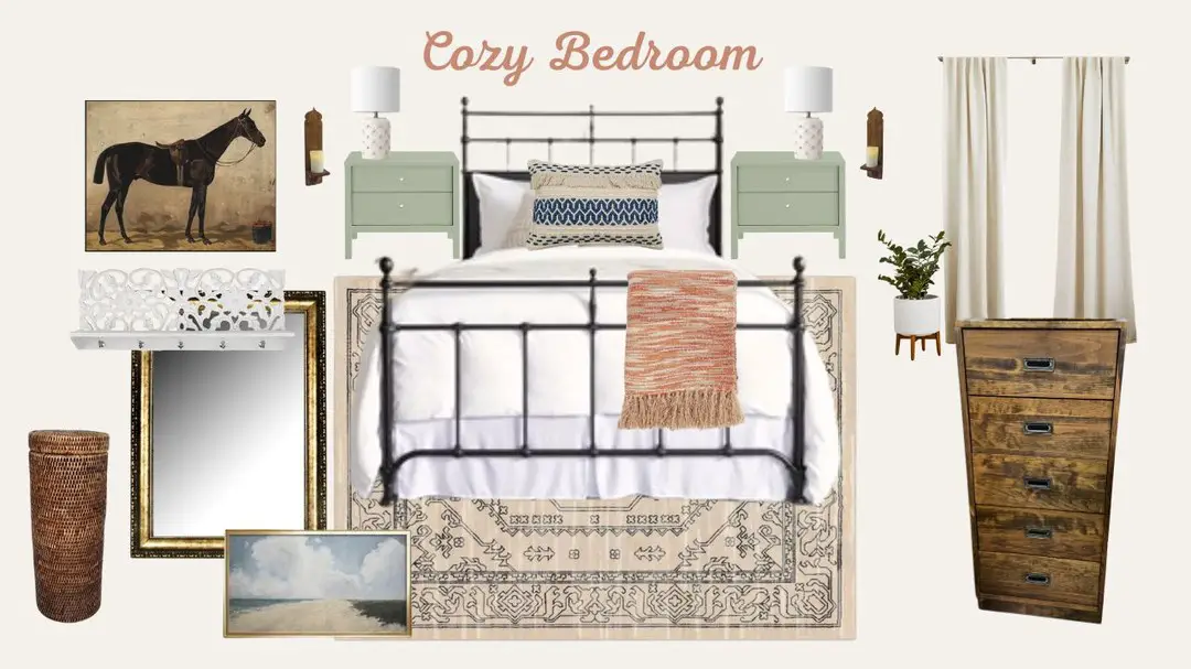 wrought iron bed bedroom