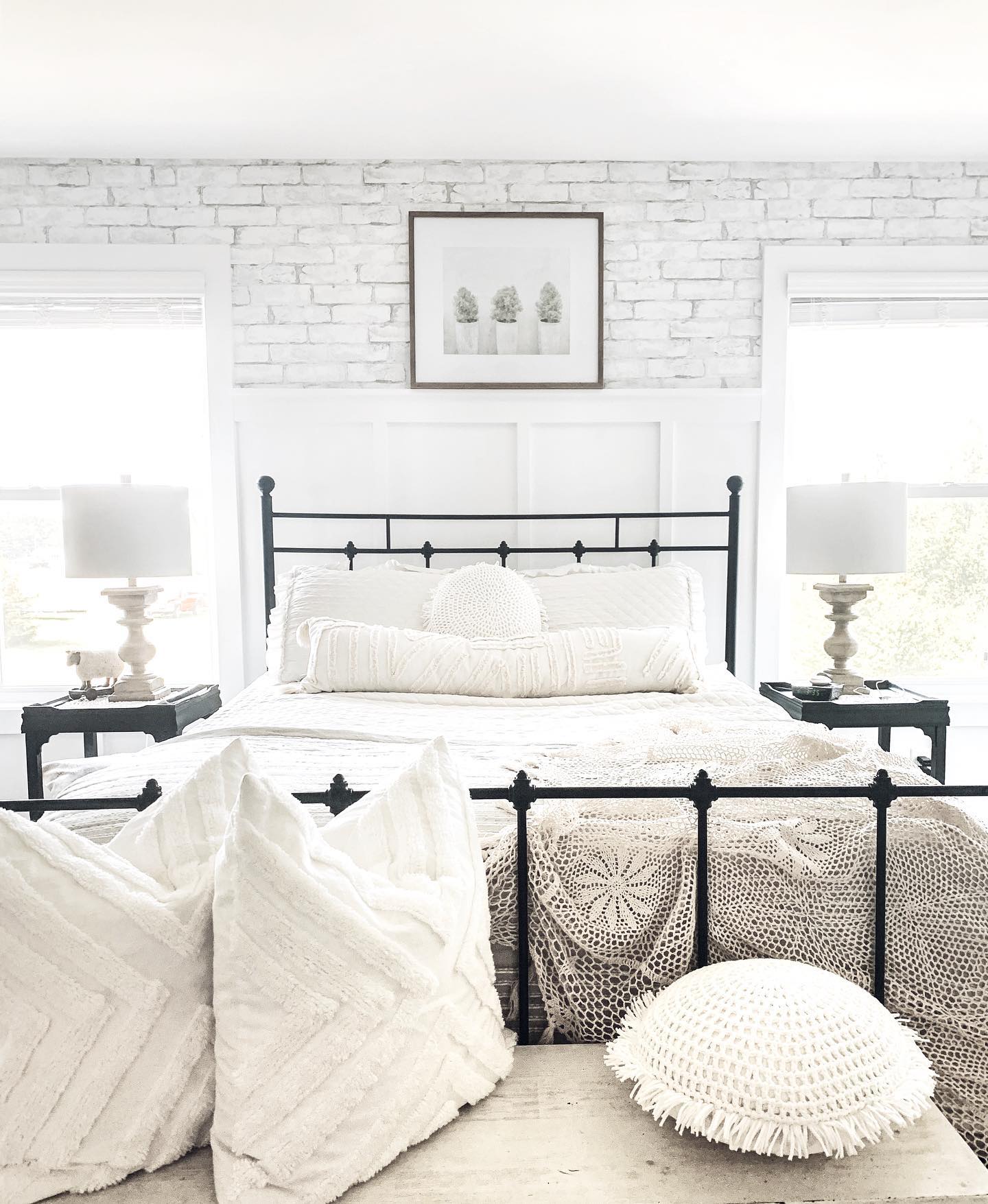 board and batten bedroom