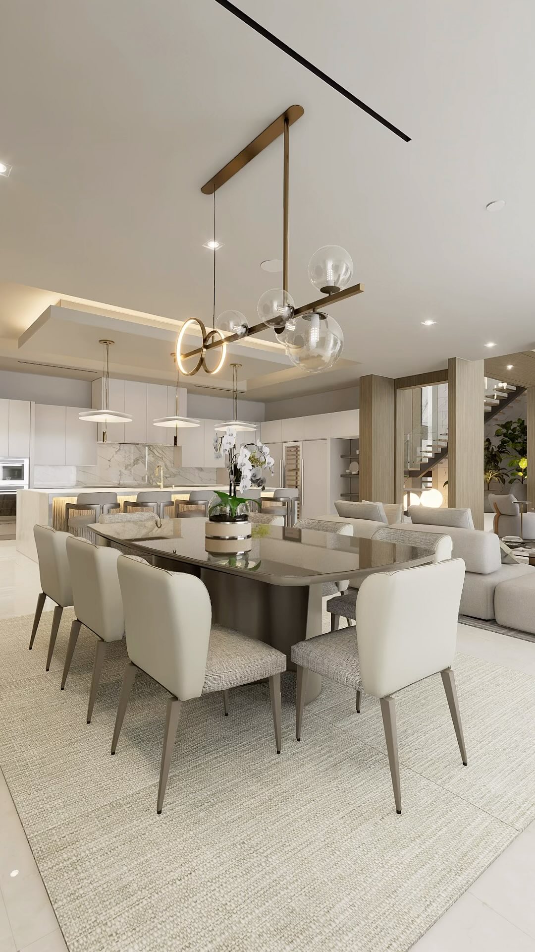 open concept living room