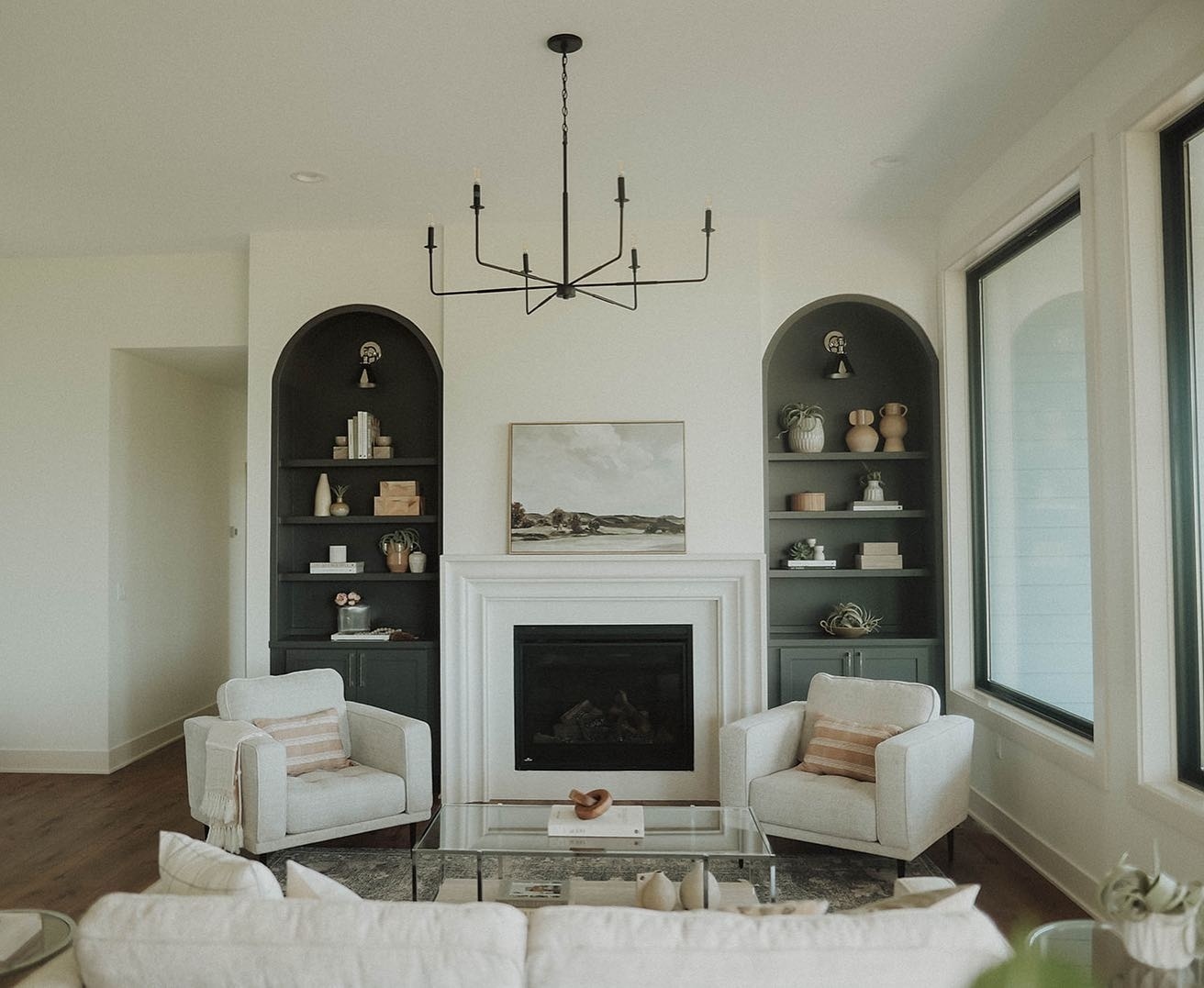 living room chandelier