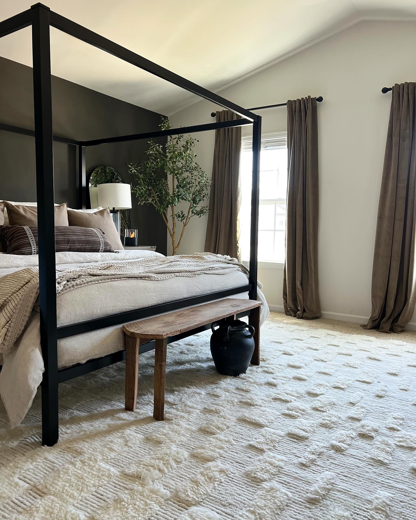 velvet curtains bedroom