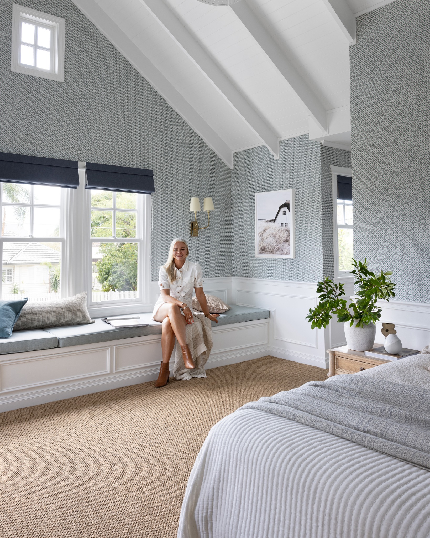 cathedral ceiling bedroom