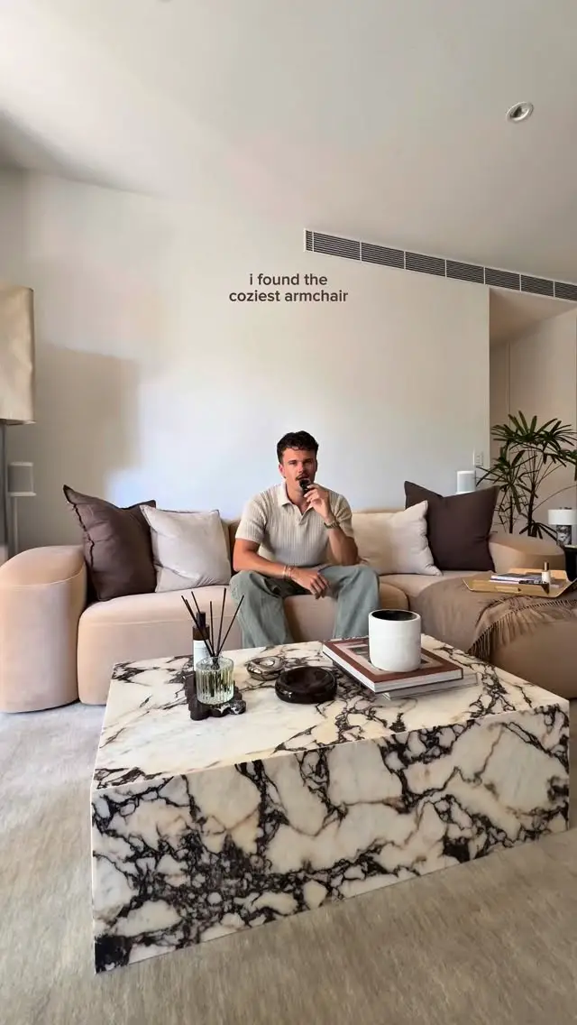 leather armchair living room