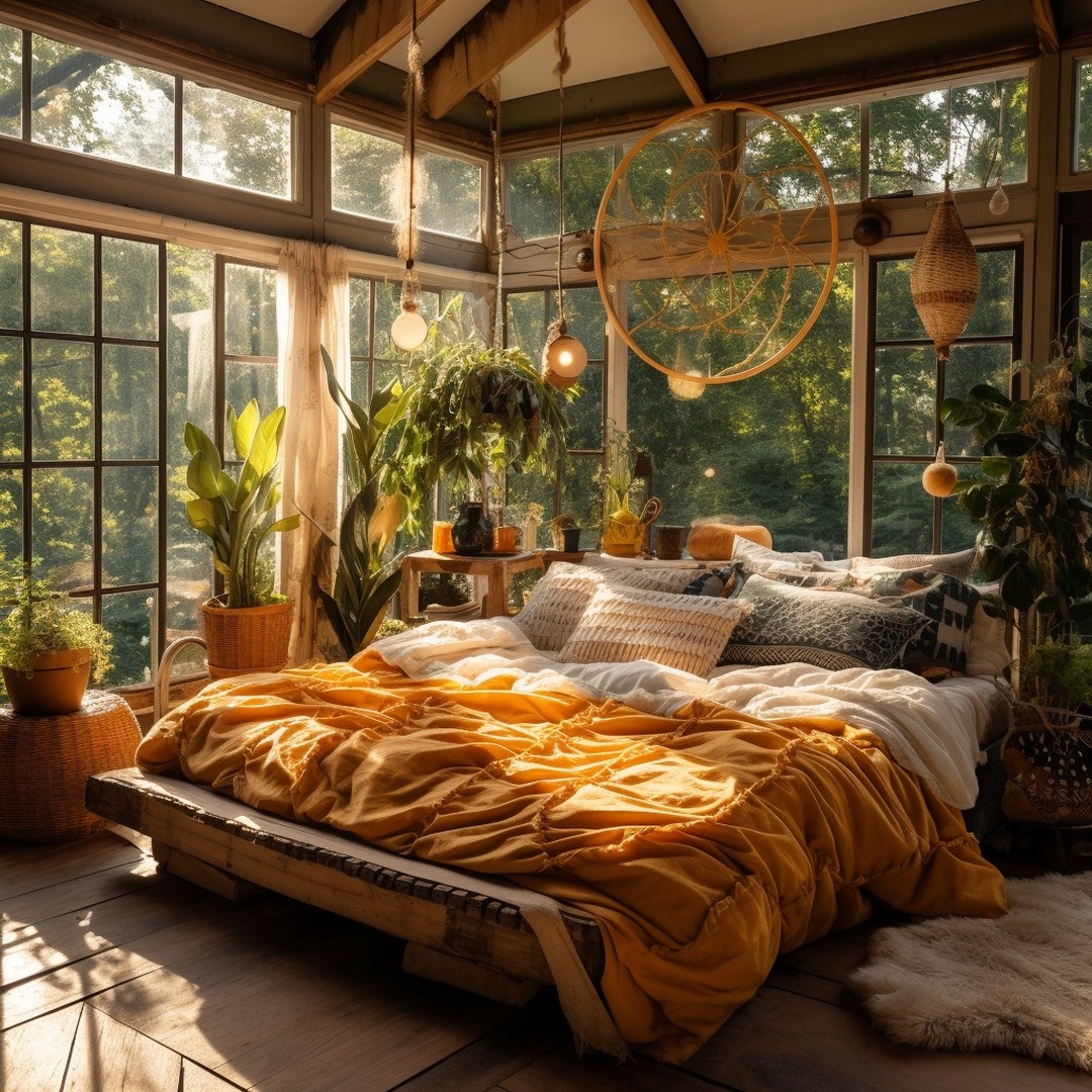 eclectic bedroom decor