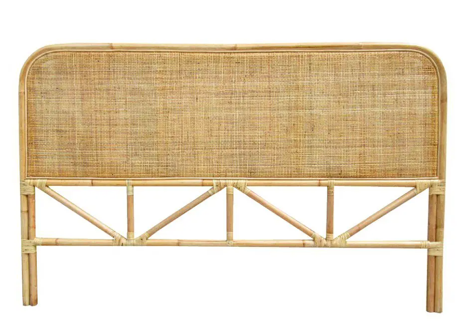 rattan headboard bedroom