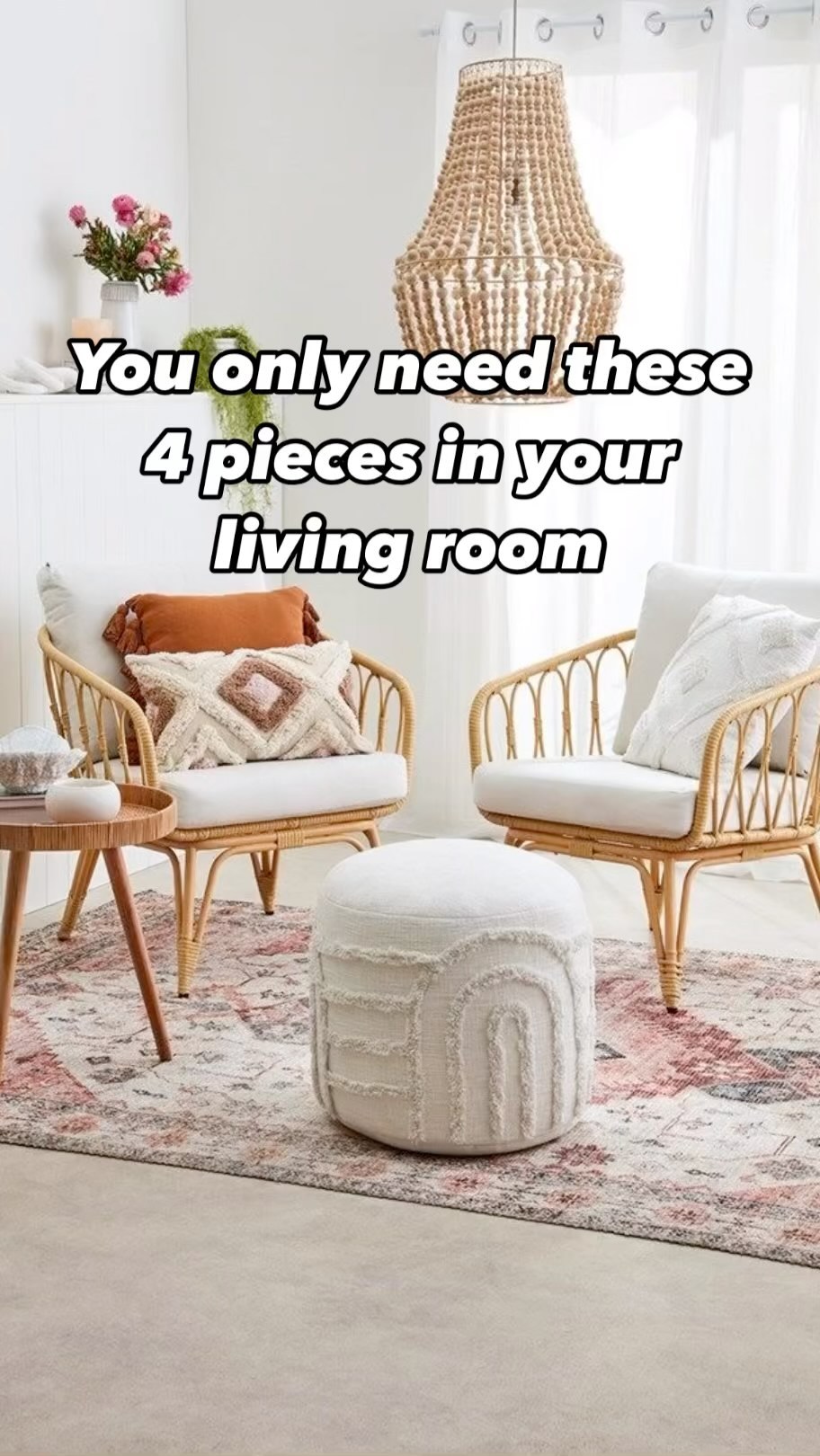 rattan chair living room