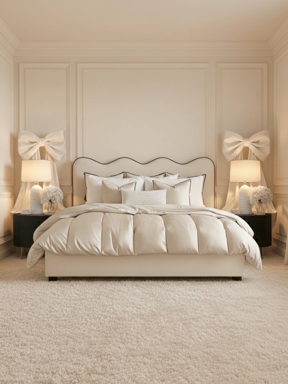 two tone bedroom walls