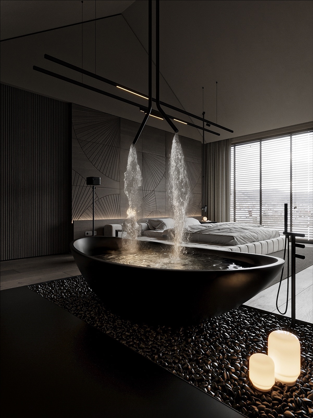 17 Dreamy Bedroom With Bathtub Ideas You’ll Want To Copy Right Now 6 bedroom with bathtub