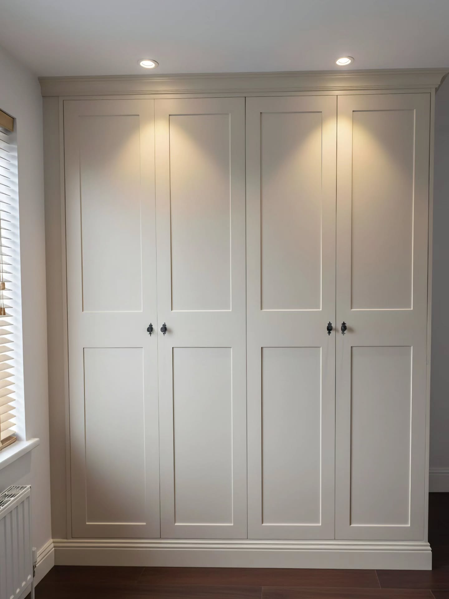 built in shelves bedroom