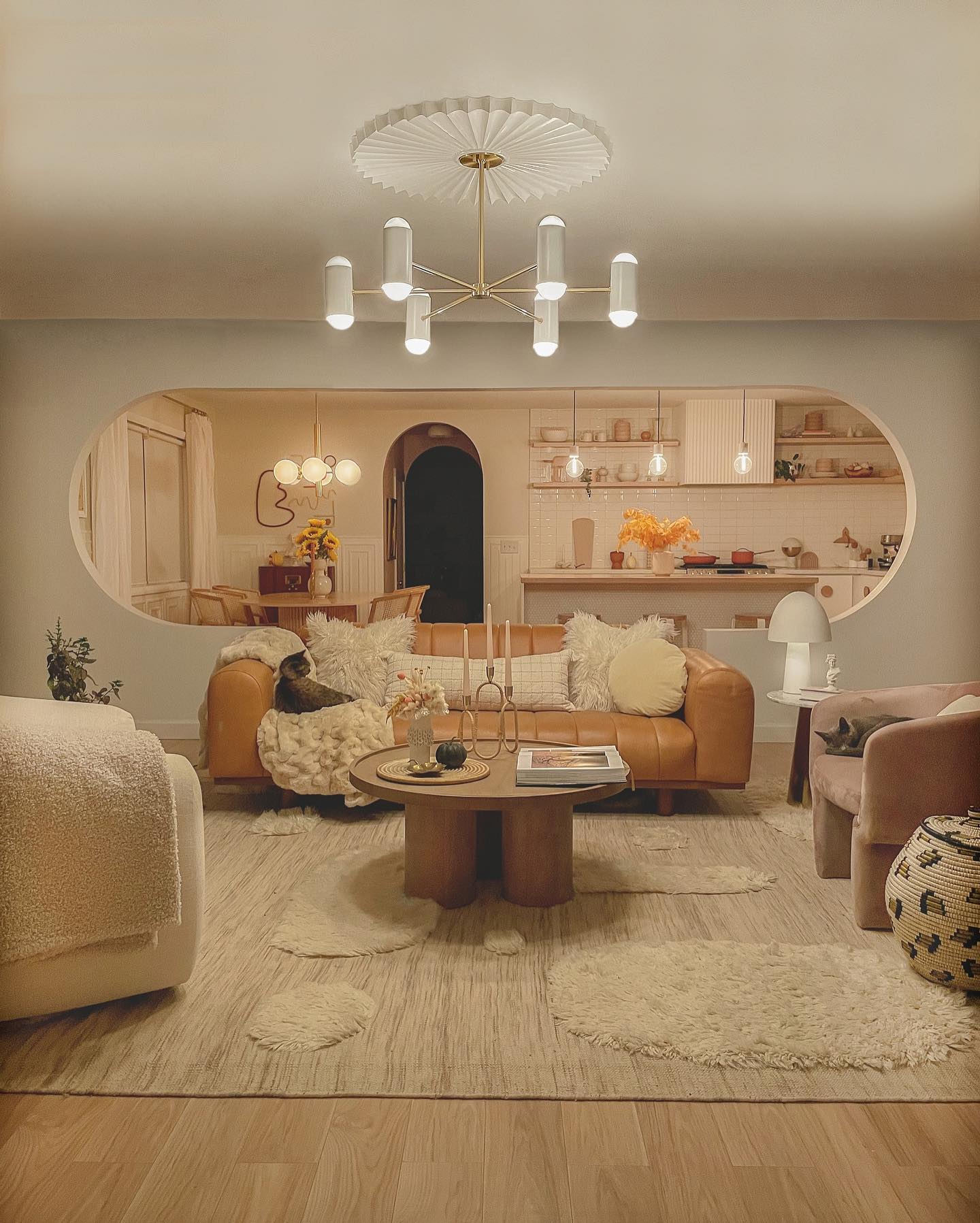 living room chandelier