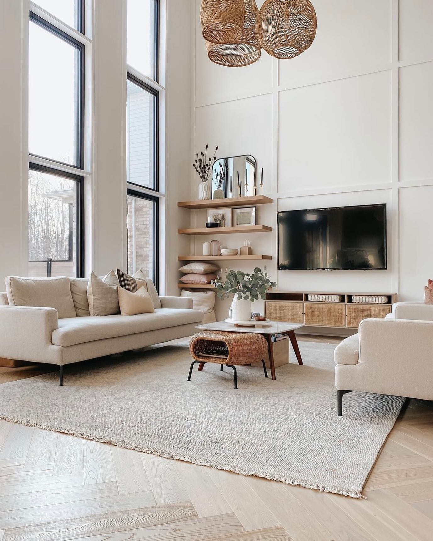 29 Organic Modern Living Room Ideas To Copy Now (With Stunning Cozy-Chic Images) 5 organic modern living room