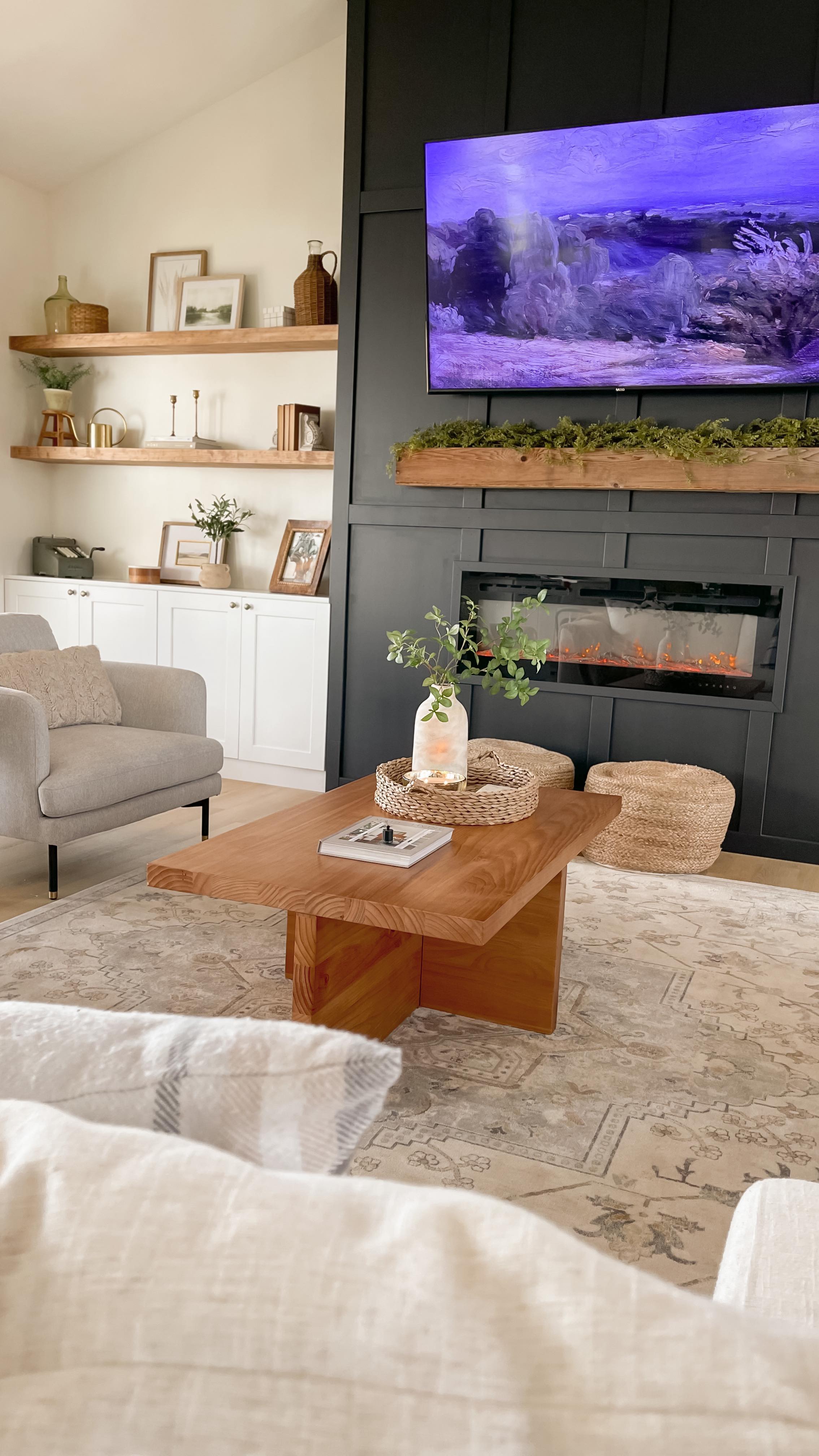 board and batten living room