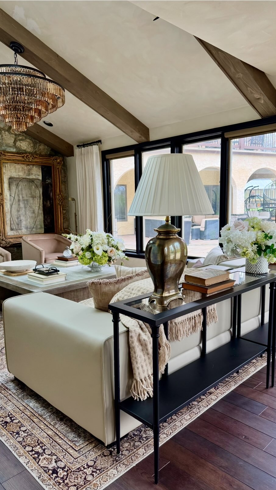 living room chandelier