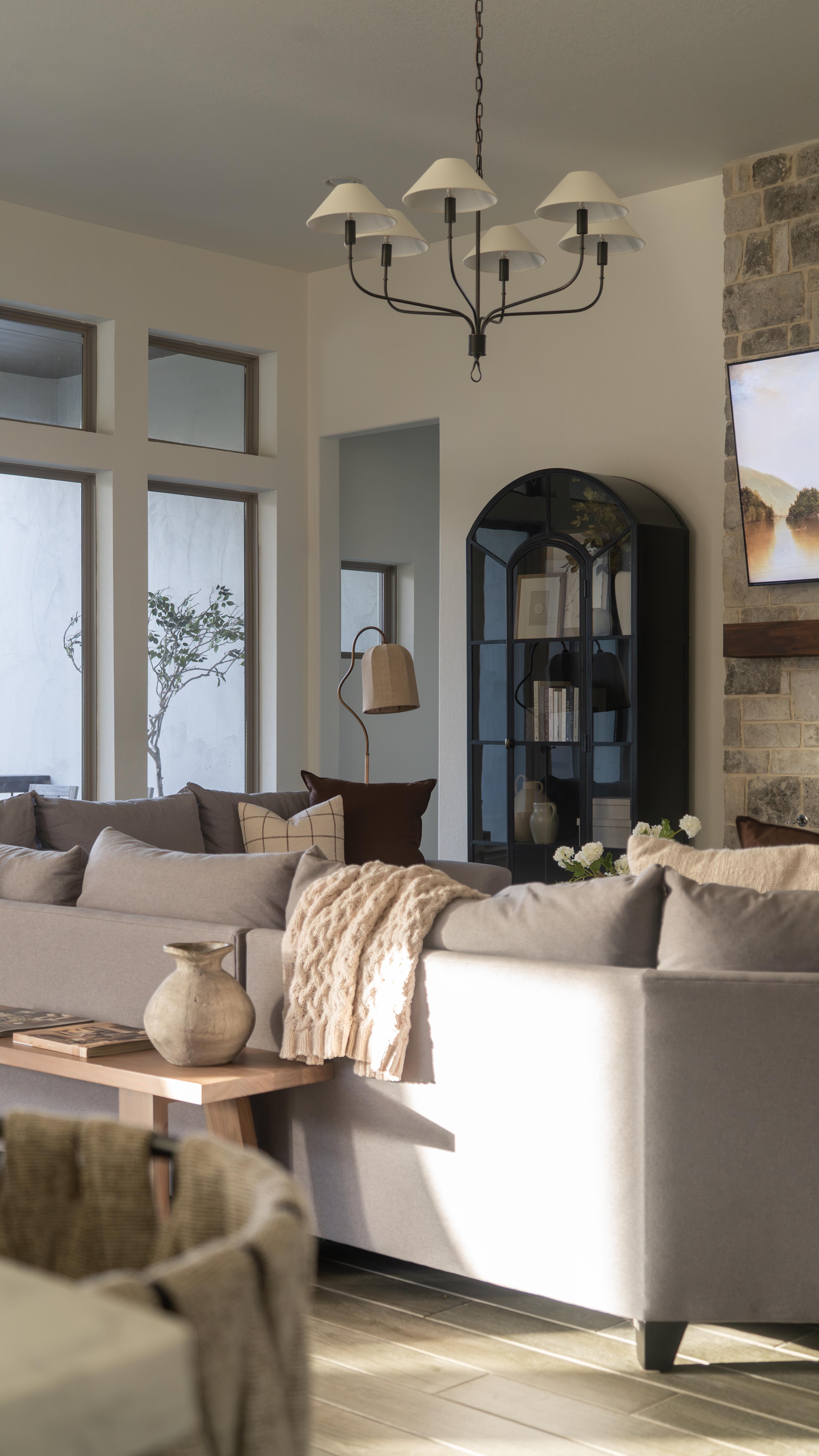 living room chandelier