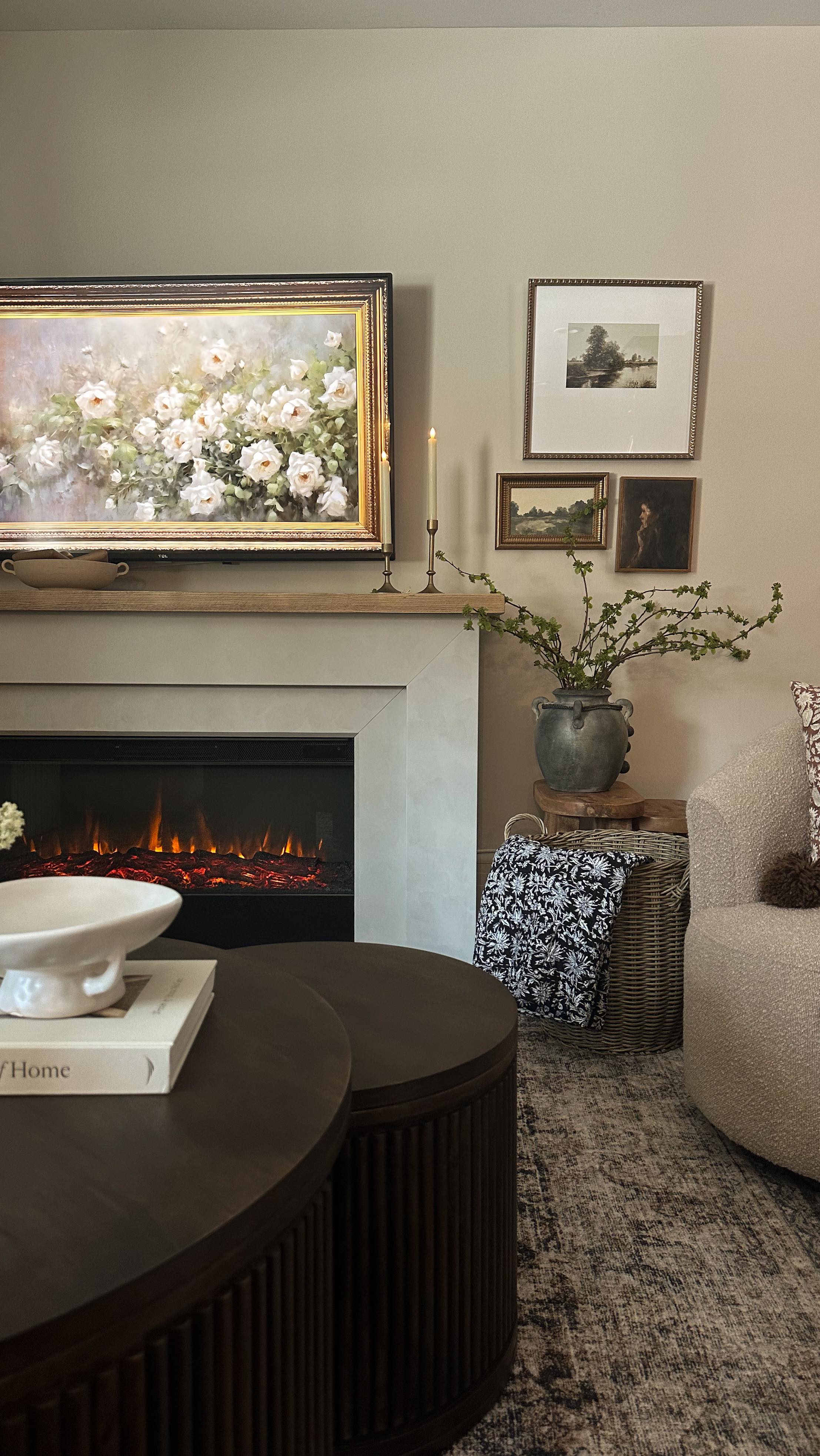 electric fireplace living room