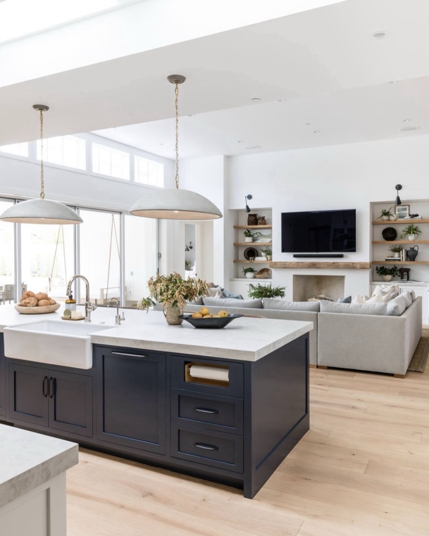open concept living room