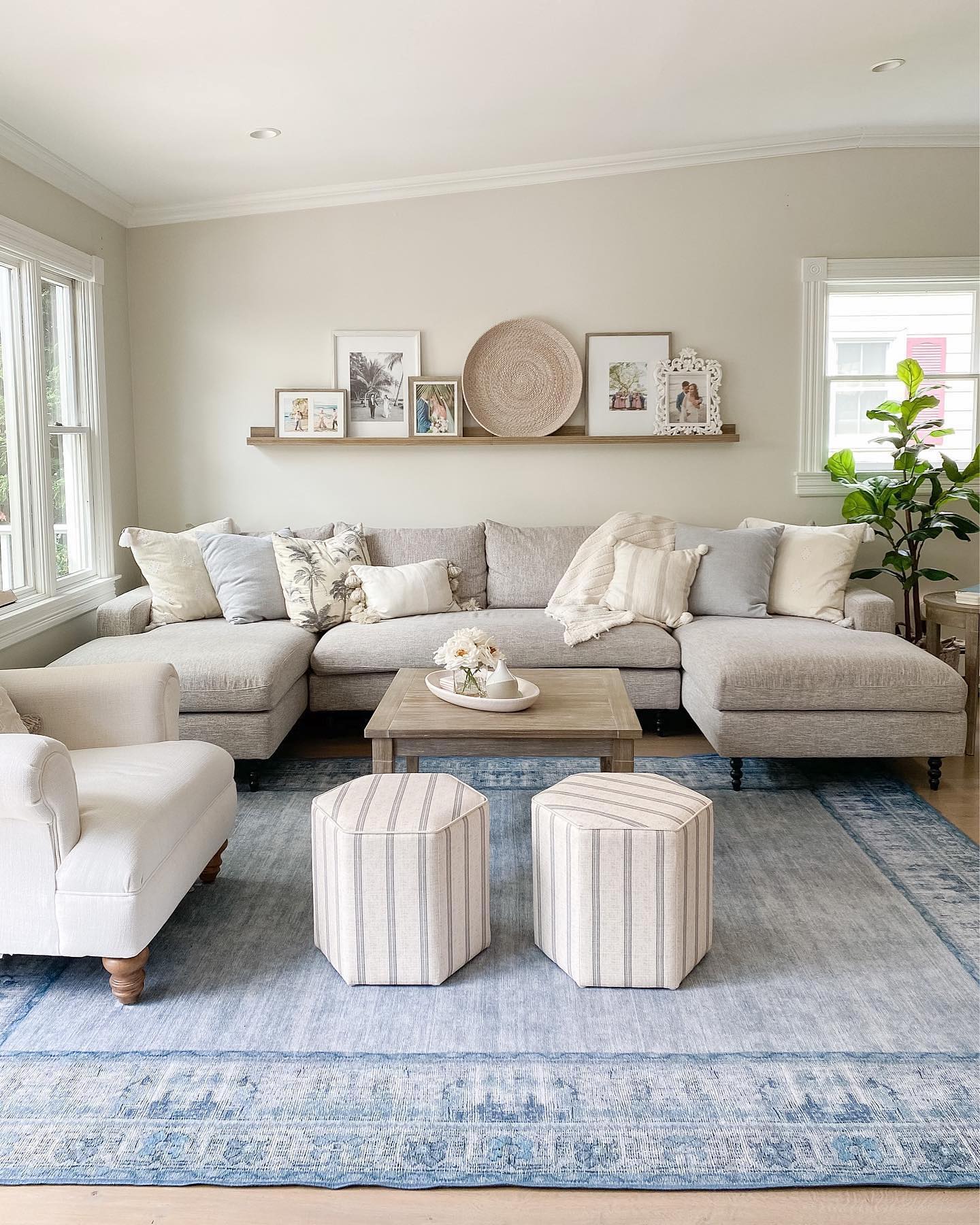 vintage rug living room