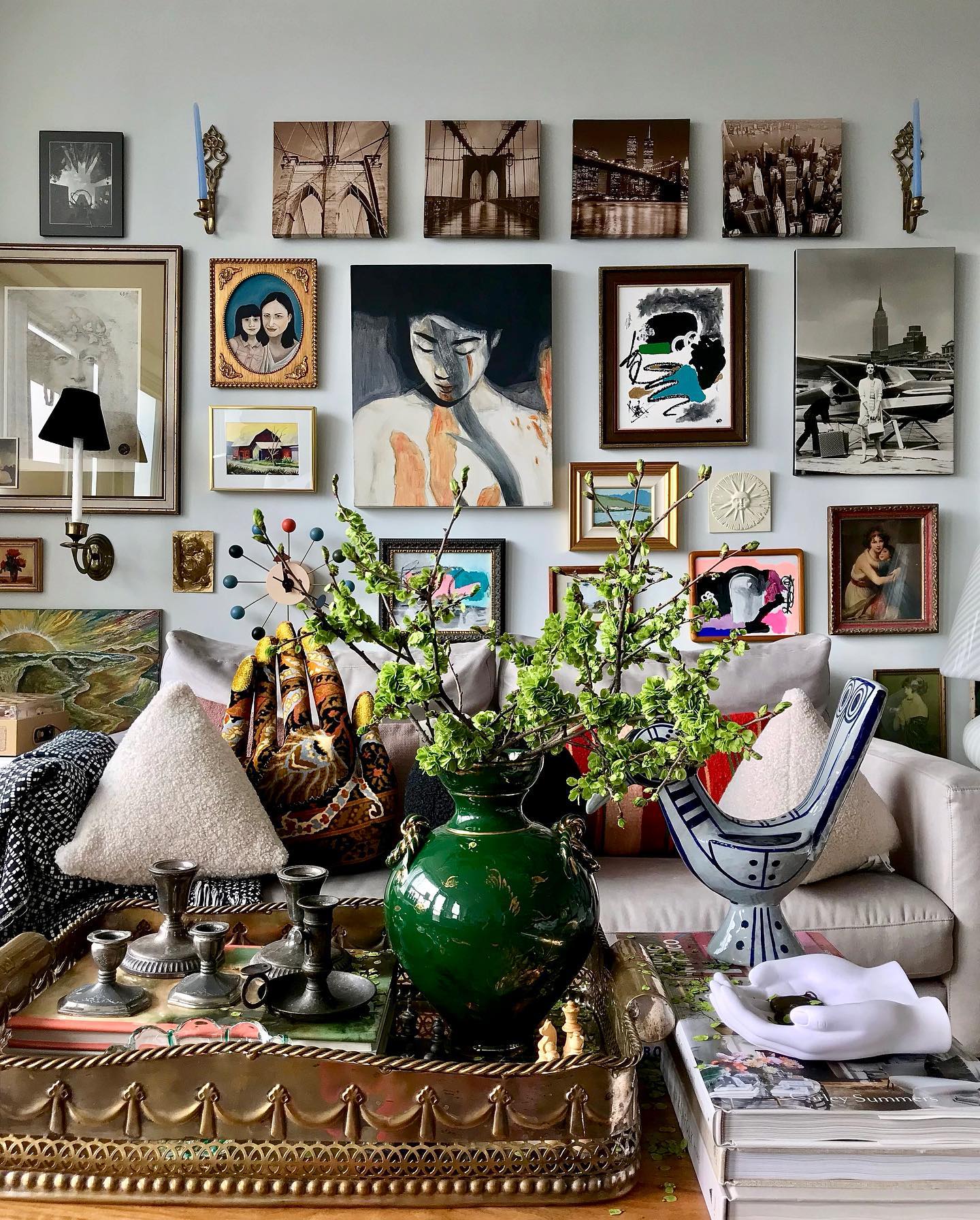 eclectic living room