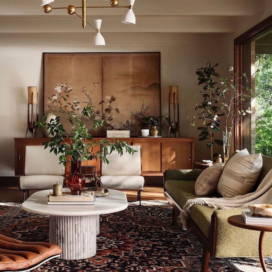 leather armchair living room