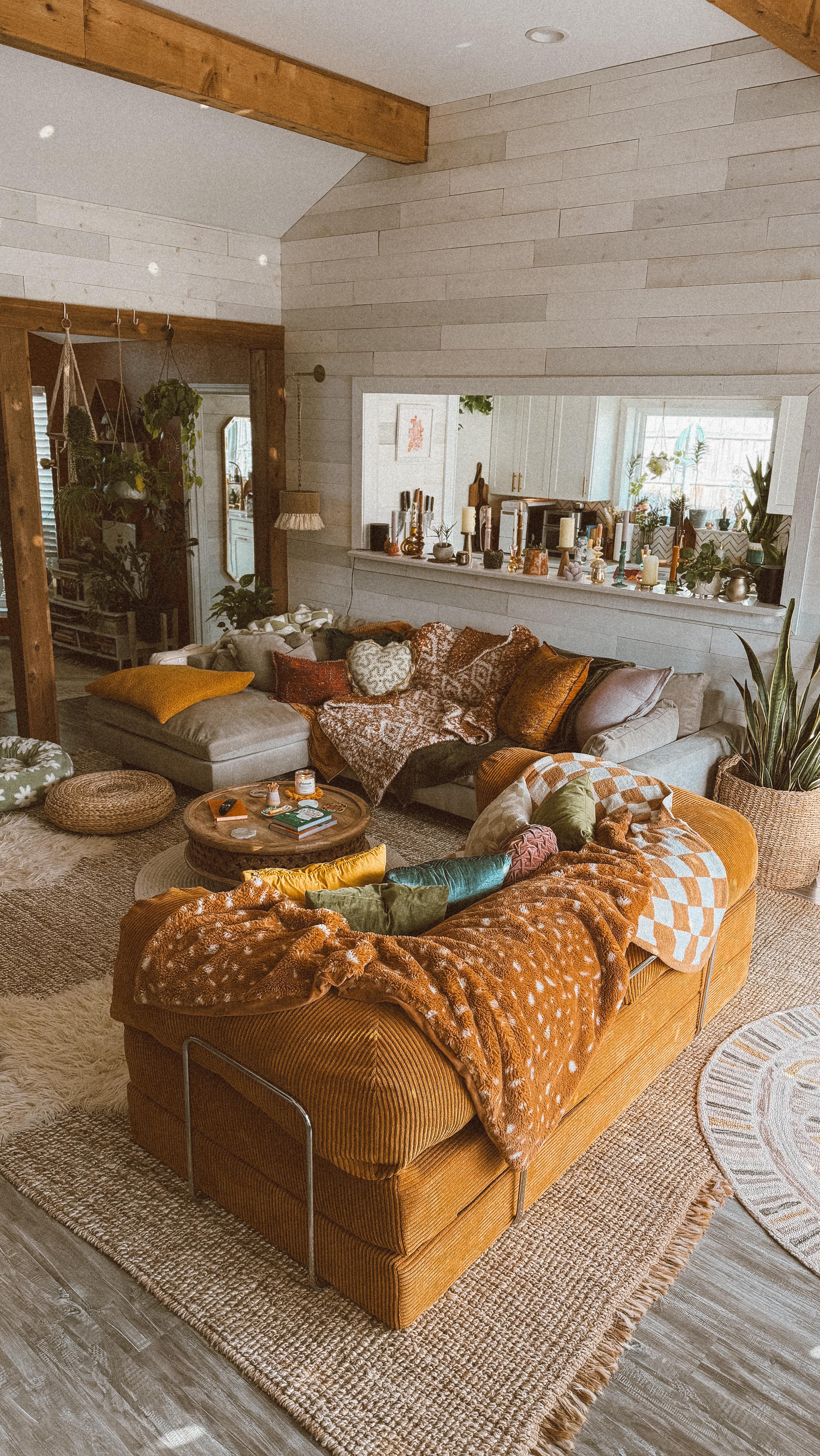 moody living room decor
