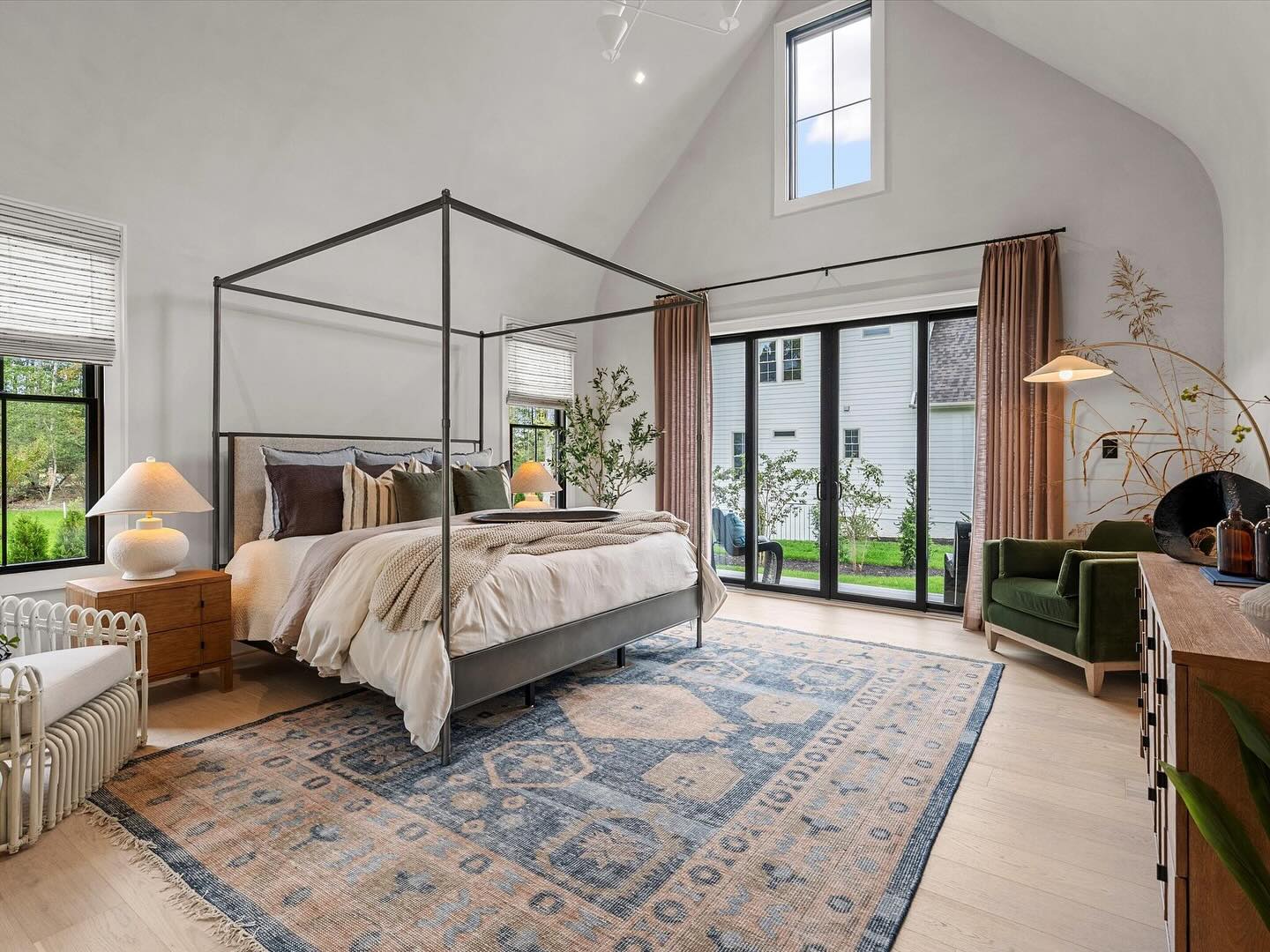 cathedral ceiling bedroom